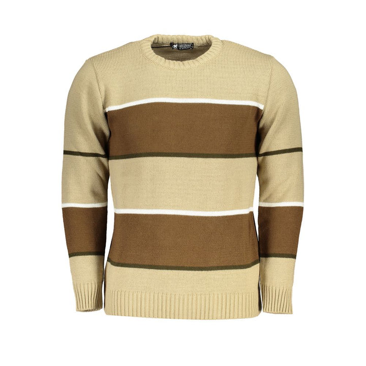 U.s. Grand Polo Beige Fabric Sweater