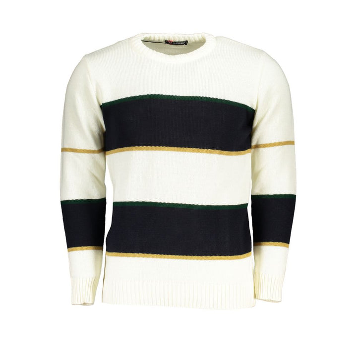 U.s. Grand Polo White Fabric Sweater