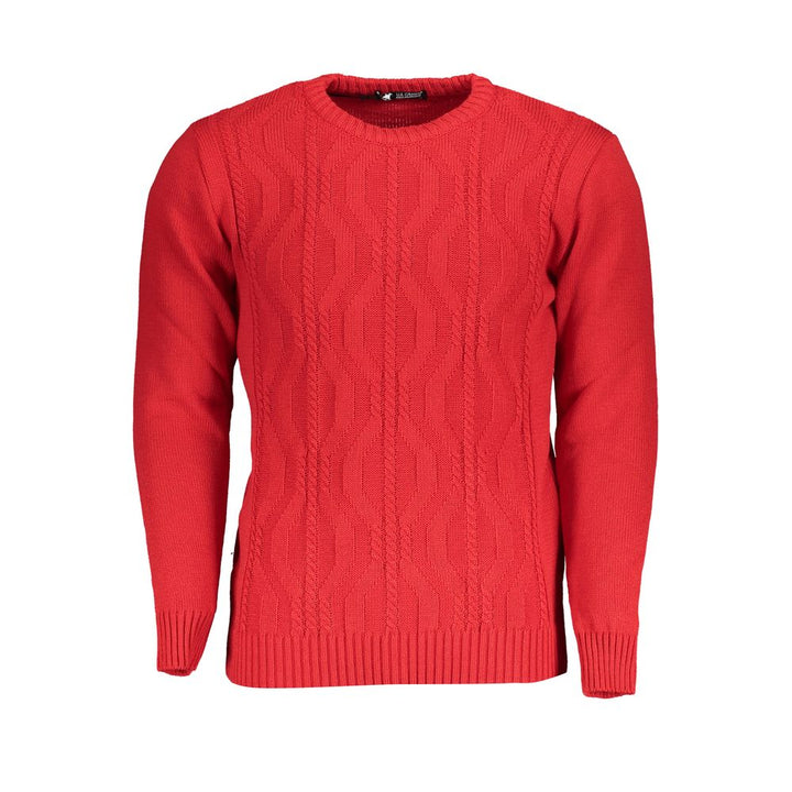 U.s. Grand Polo Red Fabric Sweater