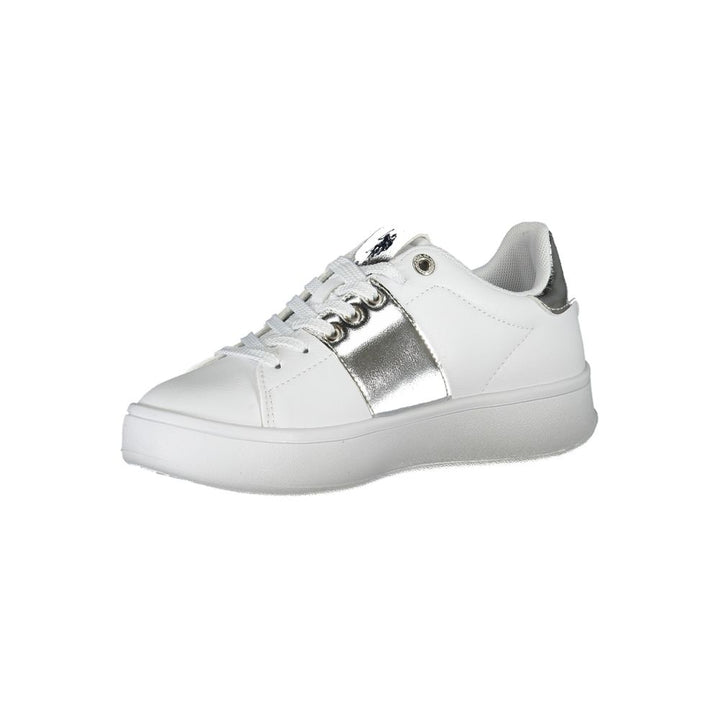 U.S. Polo Assn. White Polyester Sneaker