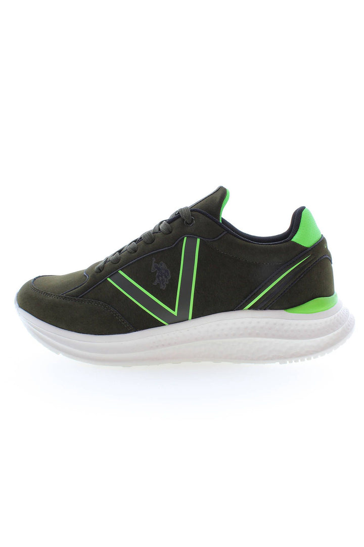 U.S. Polo Assn. Green Polyester Sneaker