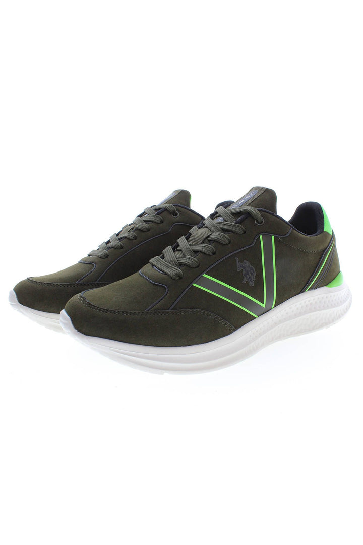 U.S. Polo Assn. Green Polyester Sneaker