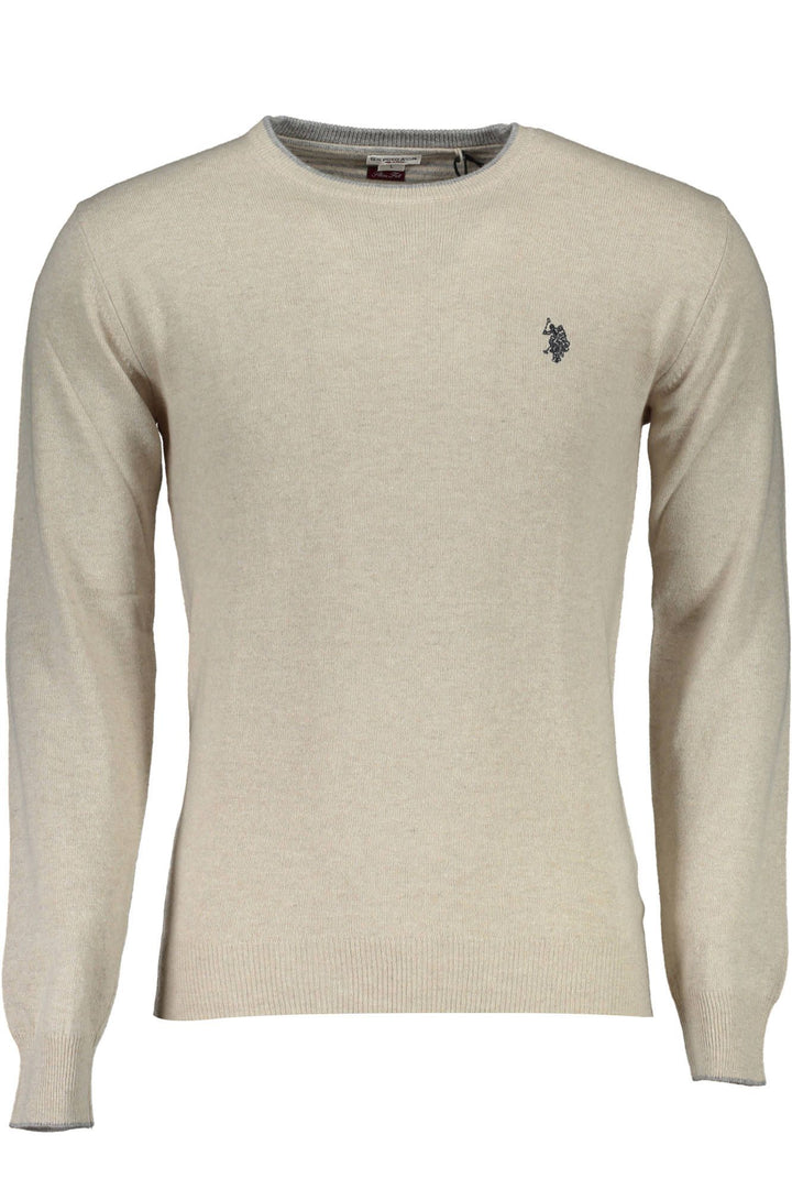 U.S. Polo Assn. Beige Wool Sweater