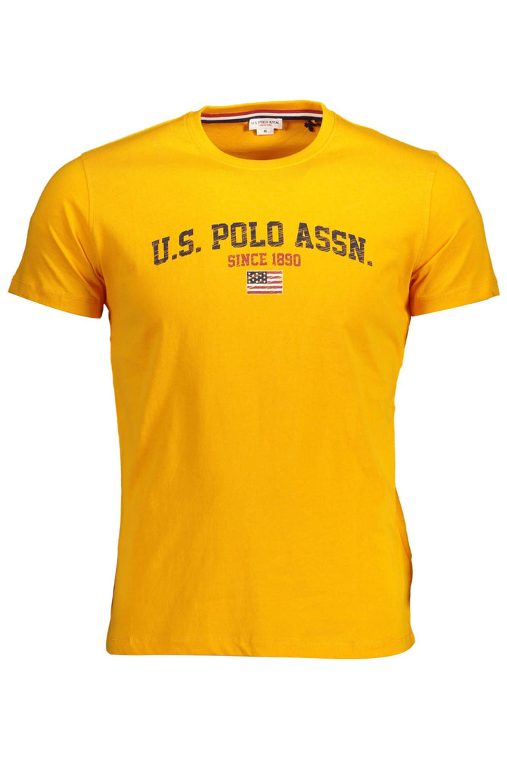 U.S. POLO ASSN. Elegant Orange Crew Neck Logo Tee