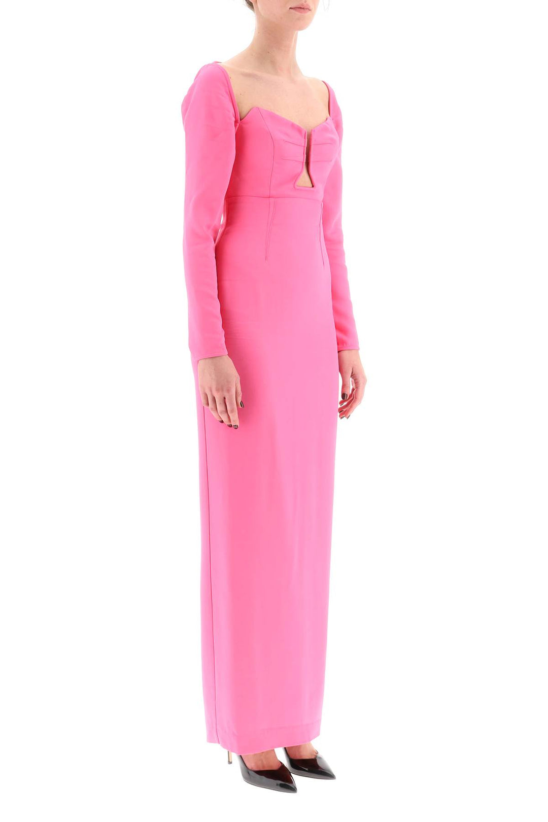 Roland mouret maxi pencil dress with cut outs-1