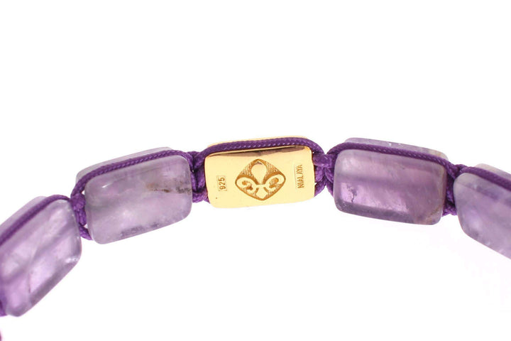 Nialaya CZ Amethyst 18K Gold 925 Bracelet #women, Bracelets - Women - Jewelry, Catch, feed-agegroup-adult, feed-color-purple, feed-gender-female, feed-size-M, Gender_Women, Kogan, M, Nialaya, Purple at SEYMAYKA