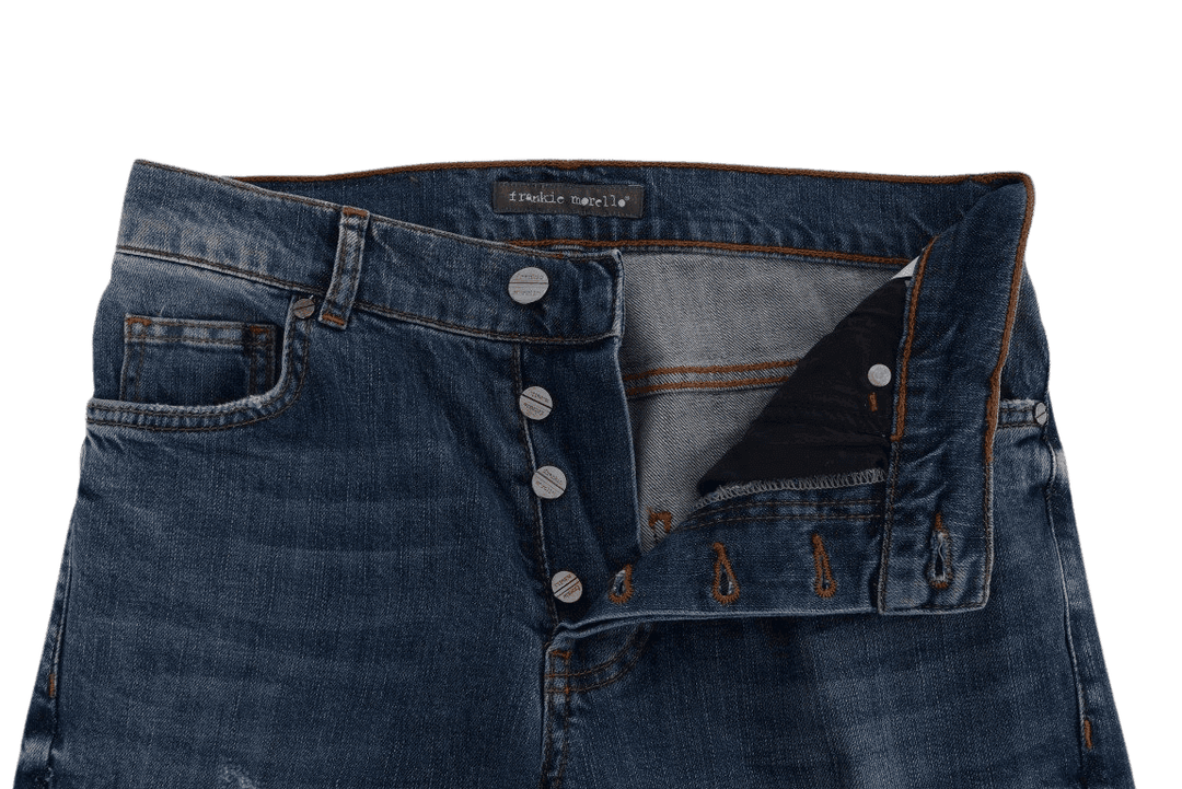 Frankie Morello  Wash Torn Dunfermile Slim Fit Jeans #men, Blue, Catch, feed-agegroup-adult, feed-color-blue, feed-gender-male, feed-size-W34, feed-size-W36, feed-size-W38, feed-size-W40, Frankie Morello, Gender_Men, Jeans & Pants - Men - Clothing, Kogan, Men - New Arrivals, W34, W36, W38, W40 at SEYMAYKA