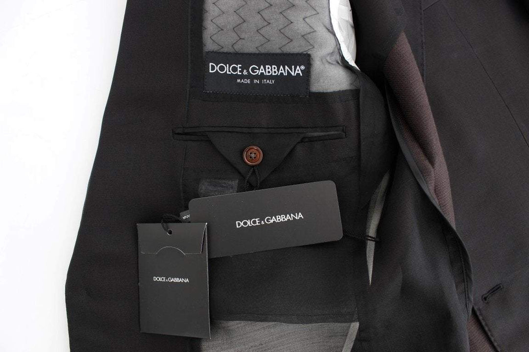 Dolce & Gabbana  Black silk slim fit blazer #men, Black, Blazers - Men - Clothing, Brand_Dolce & Gabbana, Catch, Dolce & Gabbana, feed-agegroup-adult, feed-color-black, feed-gender-male, feed-size-IT46 | S, feed-size-IT48 | M, Gender_Men, IT46 | S, IT48 | M, Kogan at SEYMAYKA