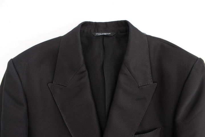 Dolce & Gabbana  Black silk slim fit blazer #men, Black, Blazers - Men - Clothing, Brand_Dolce & Gabbana, Catch, Dolce & Gabbana, feed-agegroup-adult, feed-color-black, feed-gender-male, feed-size-IT46 | S, feed-size-IT48 | M, Gender_Men, IT46 | S, IT48 | M, Kogan at SEYMAYKA