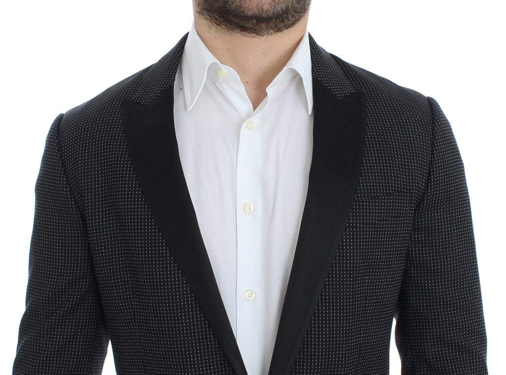 Dolce & Gabbana Black wool slim MARTINI blazer #men, Black, Blazers - Men - Clothing, Dolce & Gabbana, feed-agegroup-adult, feed-color-black, feed-gender-male, feed-size-IT48 | M, IT48 | M at SEYMAYKA