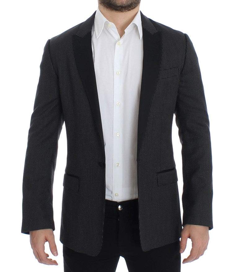 Dolce & Gabbana Black wool slim MARTINI blazer #men, Black, Blazers - Men - Clothing, Dolce & Gabbana, feed-agegroup-adult, feed-color-black, feed-gender-male, feed-size-IT48 | M, IT48 | M at SEYMAYKA