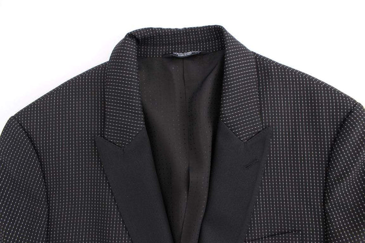 Dolce & Gabbana Black wool slim MARTINI blazer #men, Black, Blazers - Men - Clothing, Dolce & Gabbana, feed-agegroup-adult, feed-color-black, feed-gender-male, feed-size-IT48 | M, IT48 | M at SEYMAYKA