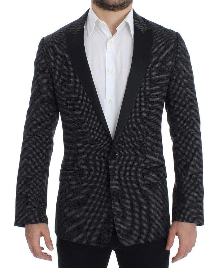 Dolce & Gabbana Black wool slim MARTINI blazer #men, Black, Blazers - Men - Clothing, Dolce & Gabbana, feed-agegroup-adult, feed-color-black, feed-gender-male, feed-size-IT48 | M, IT48 | M at SEYMAYKA