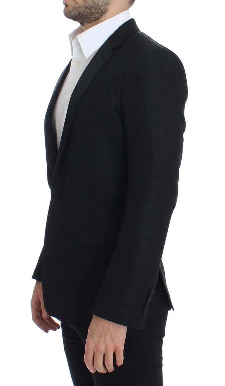 Dolce & Gabbana  Black wool MARTINI slim blazer #men, Black, Blazers - Men - Clothing, Brand_Dolce & Gabbana, Catch, Dolce & Gabbana, feed-agegroup-adult, feed-color-black, feed-gender-male, feed-size-IT46 | S, feed-size-IT48 | M, Gender_Men, IT46 | S, Kogan at SEYMAYKA