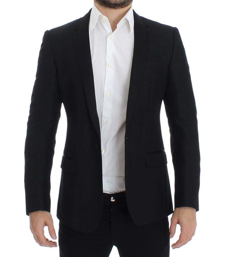 Dolce & Gabbana  Black wool MARTINI slim blazer #men, Black, Blazers - Men - Clothing, Brand_Dolce & Gabbana, Catch, Dolce & Gabbana, feed-agegroup-adult, feed-color-black, feed-gender-male, feed-size-IT46 | S, feed-size-IT48 | M, Gender_Men, IT46 | S, Kogan at SEYMAYKA