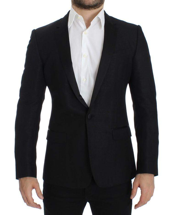 Dolce & Gabbana  Black wool MARTINI slim blazer #men, Black, Blazers - Men - Clothing, Brand_Dolce & Gabbana, Catch, Dolce & Gabbana, feed-agegroup-adult, feed-color-black, feed-gender-male, feed-size-IT46 | S, feed-size-IT48 | M, Gender_Men, IT46 | S, Kogan at SEYMAYKA