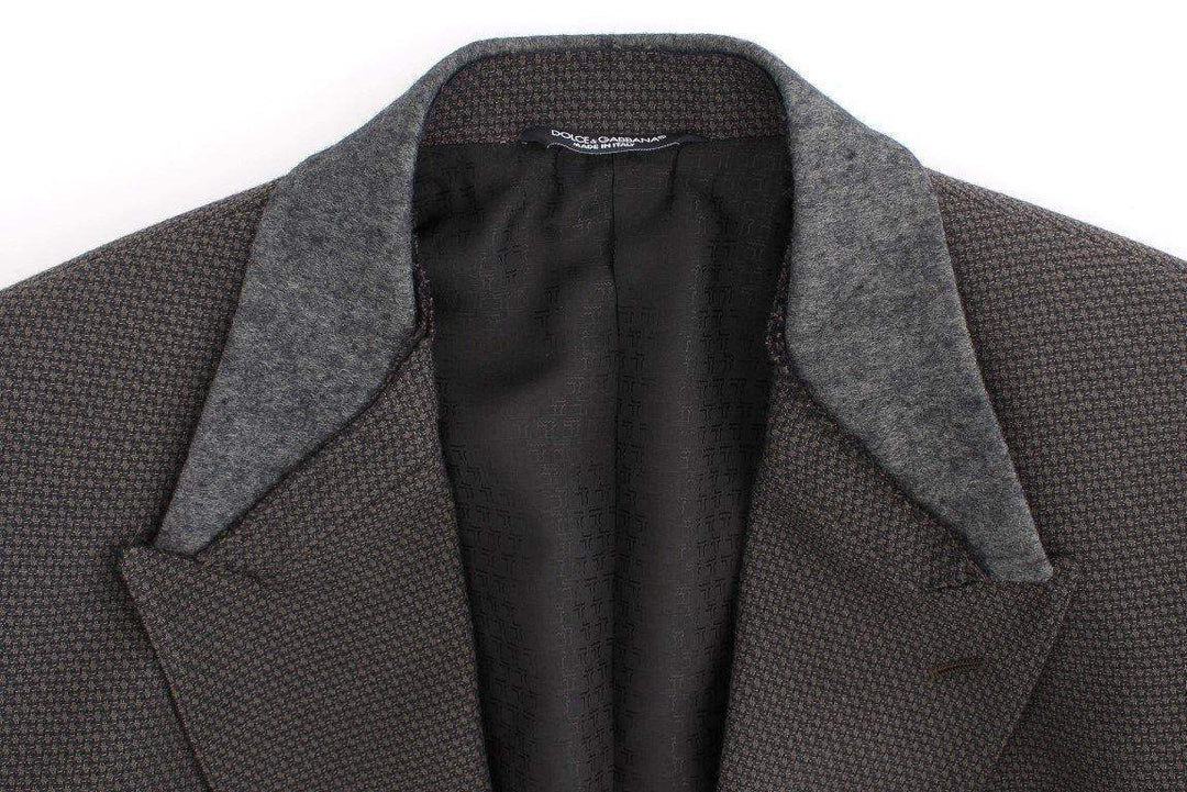 Dolce & Gabbana  Brown wool slim fit blazer #men, Blazers - Men - Clothing, Brand_Dolce & Gabbana, Brown, Catch, Dolce & Gabbana, feed-agegroup-adult, feed-color-brown, feed-gender-male, feed-size-IT48 | M, Gender_Men, IT48 | M, Kogan at SEYMAYKA