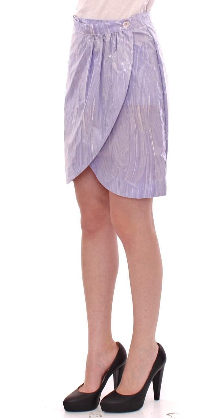 Licia Florio Purple Viscose Above-Knee Wrap Skirt #women, Catch, feed-agegroup-adult, feed-color-purple, feed-gender-female, feed-size-IT40|S, feed-size-IT42|M, Gender_Women, IT40|S, IT42|M, Kogan, Licia Florio, Purple, Skirts - Women - Clothing at SEYMAYKA