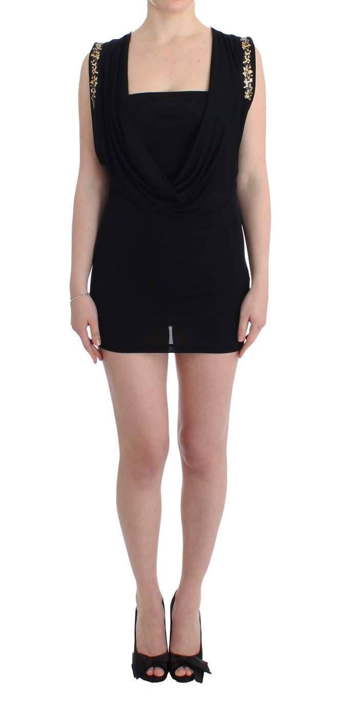 Roccobarocco Women Embellished Jersey Mini Sheath Short Dress #women, Black, Catch, Clothing_Dress, Dresses - Women - Clothing, feed-agegroup-adult, feed-color-black, feed-gender-female, feed-size-IT42|M, feed-size-IT44|L, Gender_Women, IT42|M, IT44|L, Kogan, Roccobarocco at SEYMAYKA