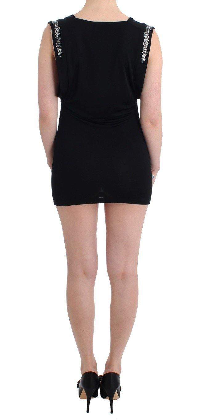 Roccobarocco Women Embellished Jersey Mini Sheath Short Dress #women, Black, Catch, Clothing_Dress, Dresses - Women - Clothing, feed-agegroup-adult, feed-color-black, feed-gender-female, feed-size-IT42|M, feed-size-IT44|L, feed-size-IT46|XL, Gender_Women, IT42|M, IT44|L, IT46|XL, Kogan, Roccobarocco at SEYMAYKA