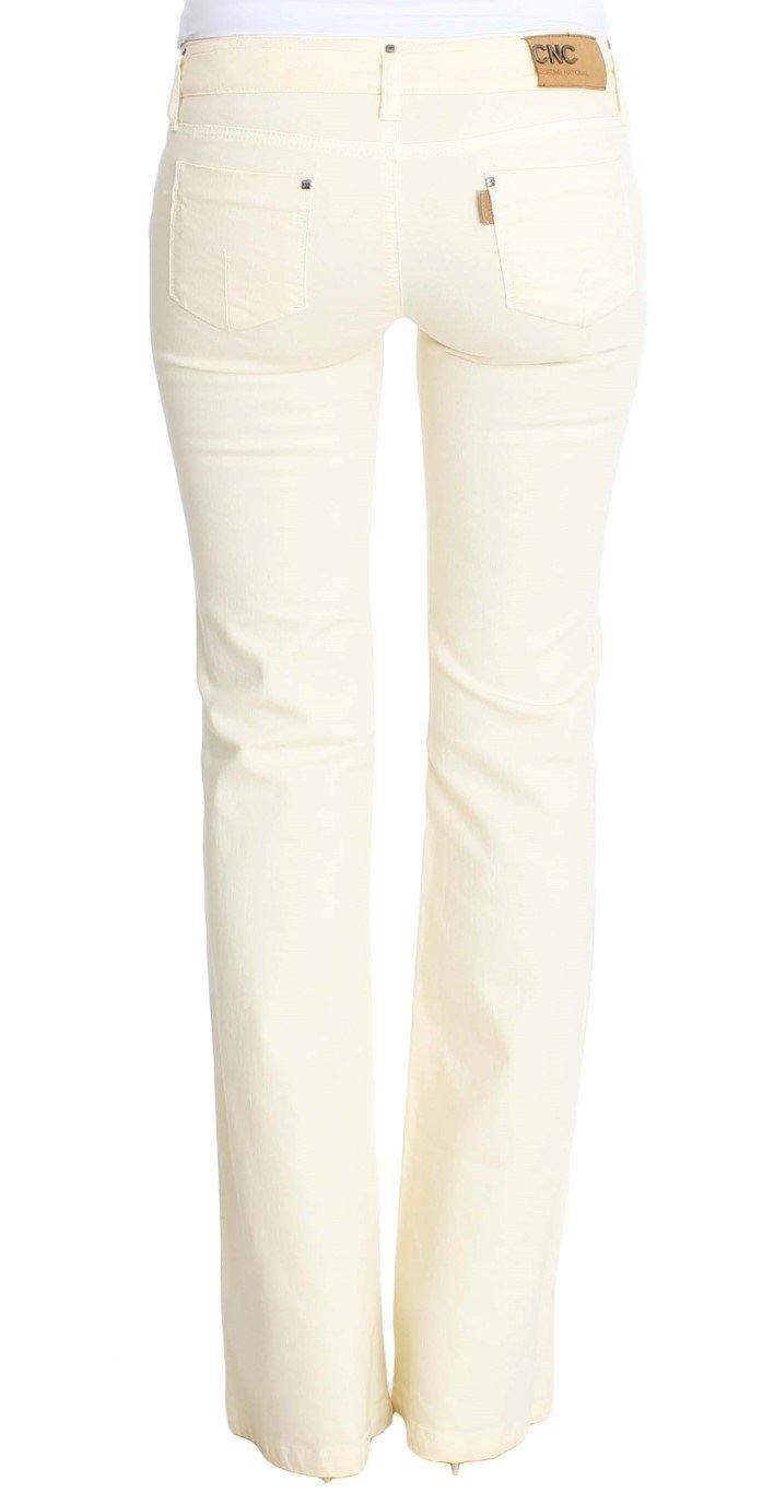 COSTUME NATIONAL C’N’C   Cotton Stretch Flare Jeans #women, Catch, Costume National, feed-agegroup-adult, feed-color-white, feed-gender-female, feed-size-W26, Gender_Women, Jeans & Pants - Women - Clothing, Kogan, W26, White at SEYMAYKA