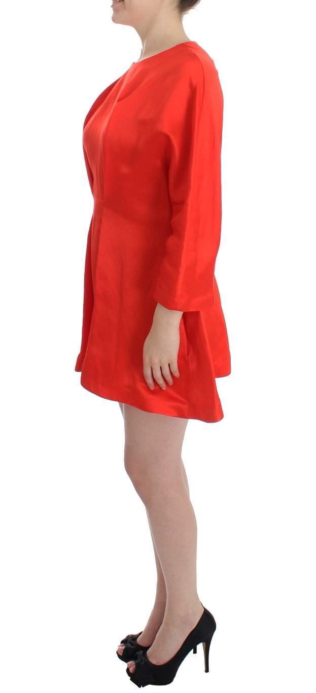 FYODOR GOLAN  Mini Linen 3/4 Sleeve Sheath Dress #women, Catch, Clothing_Dress, Dresses - Women - Clothing, feed-agegroup-adult, feed-color-red, feed-gender-female, feed-size-M, feed-size-S, Fyodor Golan, Gender_Women, Kogan, M, Red, S at SEYMAYKA