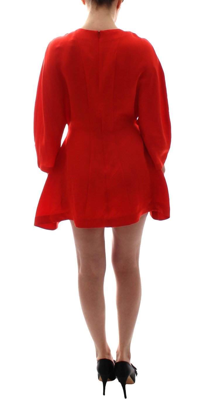 FYODOR GOLAN  Mini Linen 3/4 Sleeve Sheath Dress #women, Catch, Clothing_Dress, Dresses - Women - Clothing, feed-agegroup-adult, feed-color-red, feed-gender-female, feed-size-M, feed-size-S, Fyodor Golan, Gender_Women, Kogan, M, Red, S at SEYMAYKA