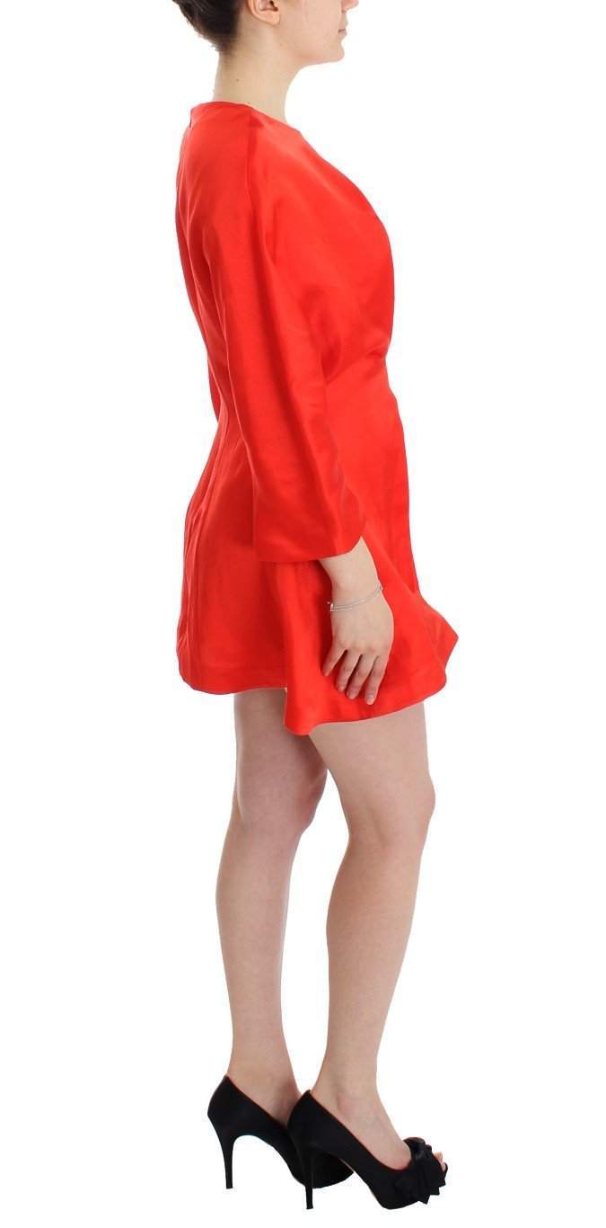 FYODOR GOLAN  Mini Linen 3/4 Sleeve Sheath Dress #women, Catch, Clothing_Dress, Dresses - Women - Clothing, feed-agegroup-adult, feed-color-red, feed-gender-female, feed-size-M, feed-size-S, Fyodor Golan, Gender_Women, Kogan, M, Red, S at SEYMAYKA