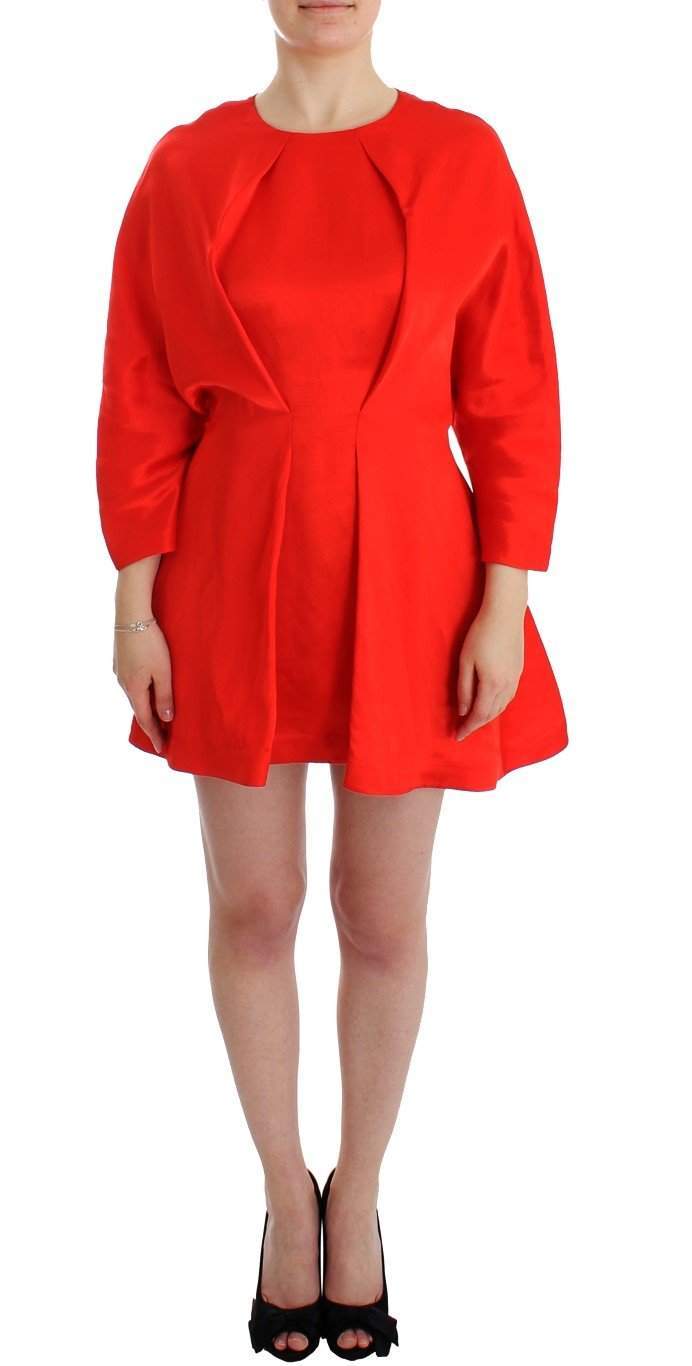 FYODOR GOLAN  Mini Linen 3/4 Sleeve Sheath Dress #women, Catch, Clothing_Dress, Dresses - Women - Clothing, feed-agegroup-adult, feed-color-red, feed-gender-female, feed-size-M, feed-size-S, Fyodor Golan, Gender_Women, Kogan, M, Red, S at SEYMAYKA