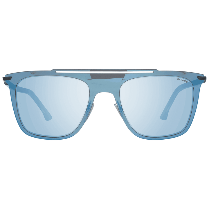 Police SPL581  Mirrored Rectangle Sunglasses #men, Blue, feed-agegroup-adult, feed-color-blue, feed-gender-male, feed-size-OS, Gender_Men, Police, Sunglasses for Men - Sunglasses at SEYMAYKA