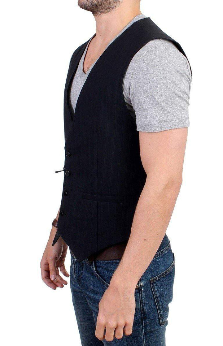 COSTUME NATIONAL C’N’C  Striped Cotton Casual Vest #men, Black, Catch, Costume National, feed-agegroup-adult, feed-color-black, feed-gender-male, feed-size-IT48 | M, Gender_Men, IT48 | M, Kogan, Vests - Men - Clothing at SEYMAYKA