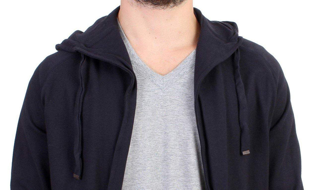 COSTUME NATIONAL C’N’C   Hooded Cotton Sweater #men, Blue, Catch, Costume National, feed-agegroup-adult, feed-color-blue, feed-gender-male, feed-size-IT48 | M, Gender_Men, IT48 | M, Kogan, Sweaters - Men - Clothing at SEYMAYKA