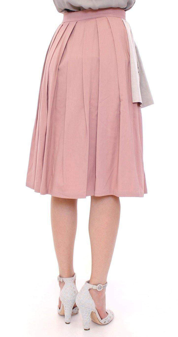 Comeforbreakfast   Knee-Length Pleated Skirt #women, Catch, Comeforbreakfast, feed-agegroup-adult, feed-color-pink, feed-gender-female, feed-size-S, feed-size-XS, Gender_Women, Kogan, Pink, S, Skirts - Women - Clothing, XS at SEYMAYKA