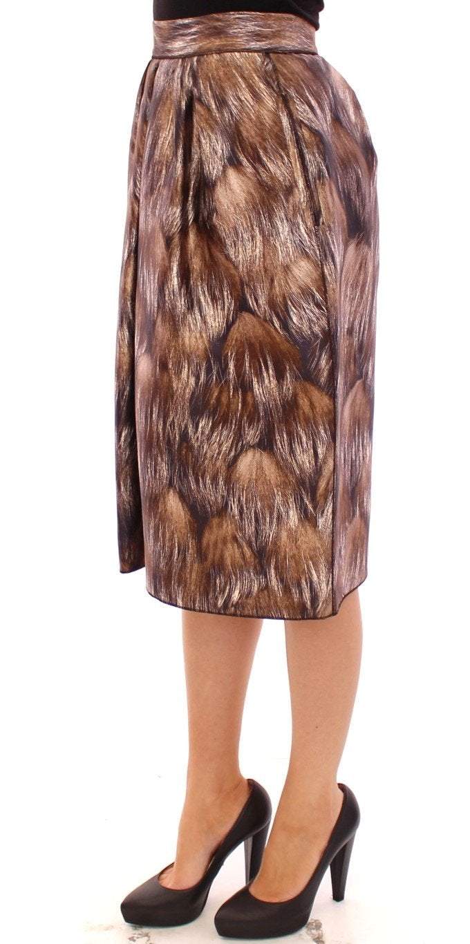 Dolce & Gabbana Brown Floral Silk Straight Full Skirt #women, Brand_Dolce & Gabbana, Brown, Catch, Dolce & Gabbana, feed-agegroup-adult, feed-color-brown, feed-gender-female, feed-size-IT36|XXS, feed-size-IT38|XS, feed-size-IT40|S, feed-size-IT42|M, feed-size-IT44|L, Gender_Women, IT36|XXS, IT38|XS, IT40|S, IT42|M, IT44|L, Kogan, Skirts - Women - Clothing at SEYMAYKA