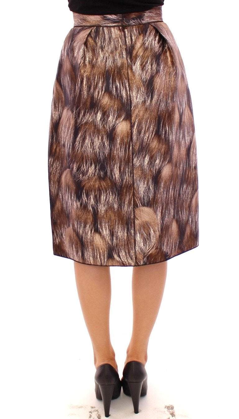 Dolce & Gabbana Brown Floral Silk Straight Full Skirt #women, Brand_Dolce & Gabbana, Brown, Catch, Dolce & Gabbana, feed-agegroup-adult, feed-color-brown, feed-gender-female, feed-size-IT36|XXS, feed-size-IT38|XS, feed-size-IT40|S, feed-size-IT42|M, feed-size-IT44|L, Gender_Women, IT36|XXS, IT38|XS, IT40|S, IT42|M, IT44|L, Kogan, Skirts - Women - Clothing at SEYMAYKA