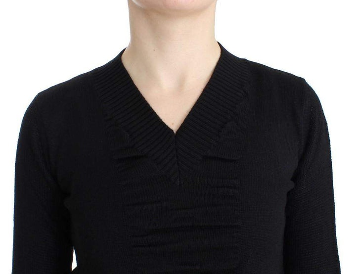 COSTUME NATIONAL C’N’C  V-Neck Wool Sweater #women, Black, Catch, Costume National, feed-agegroup-adult, feed-color-black, feed-gender-female, feed-size-XS, Gender_Women, Kogan, Sweaters - Women - Clothing, XS at SEYMAYKA