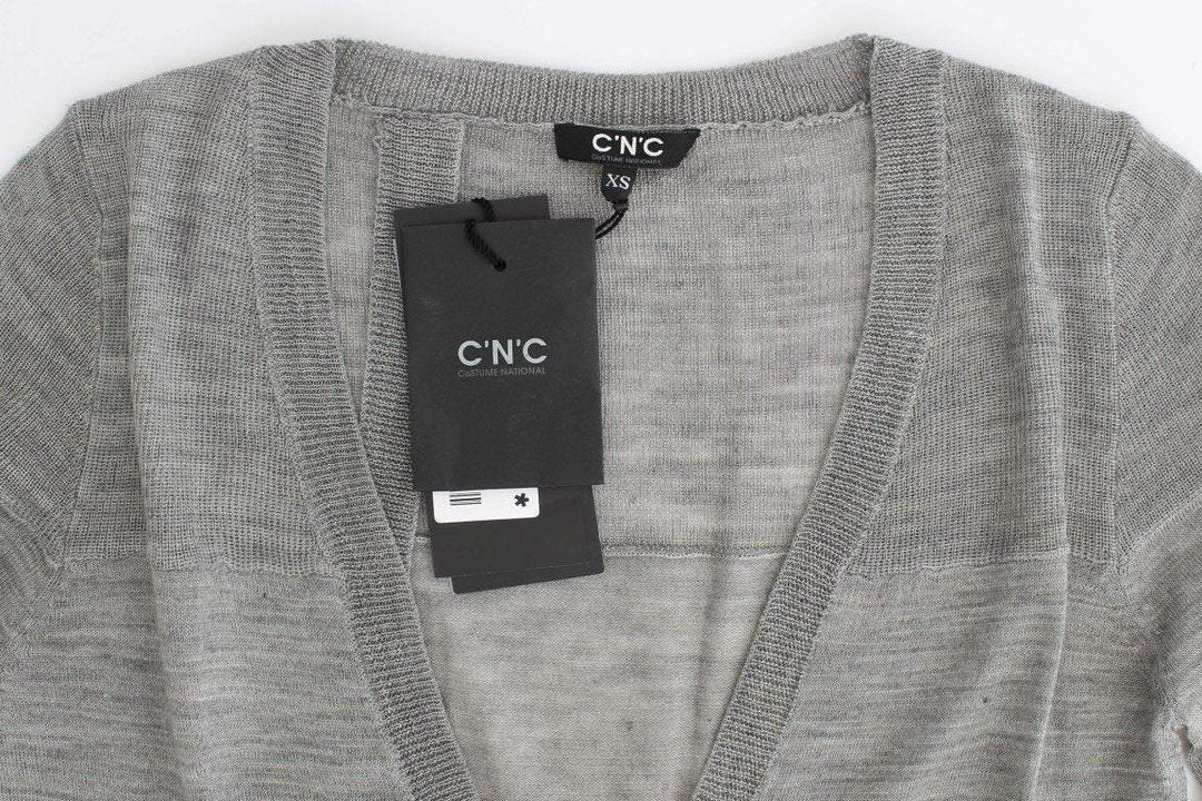 COSTUME NATIONAL C’N’C   Lightweight Cardigan #women, Catch, Costume National, feed-agegroup-adult, feed-color-gray, feed-gender-female, feed-size-XS, feed-size-XXS, Gender_Women, Gray, Kogan, Sweaters - Women - Clothing, XS at SEYMAYKA