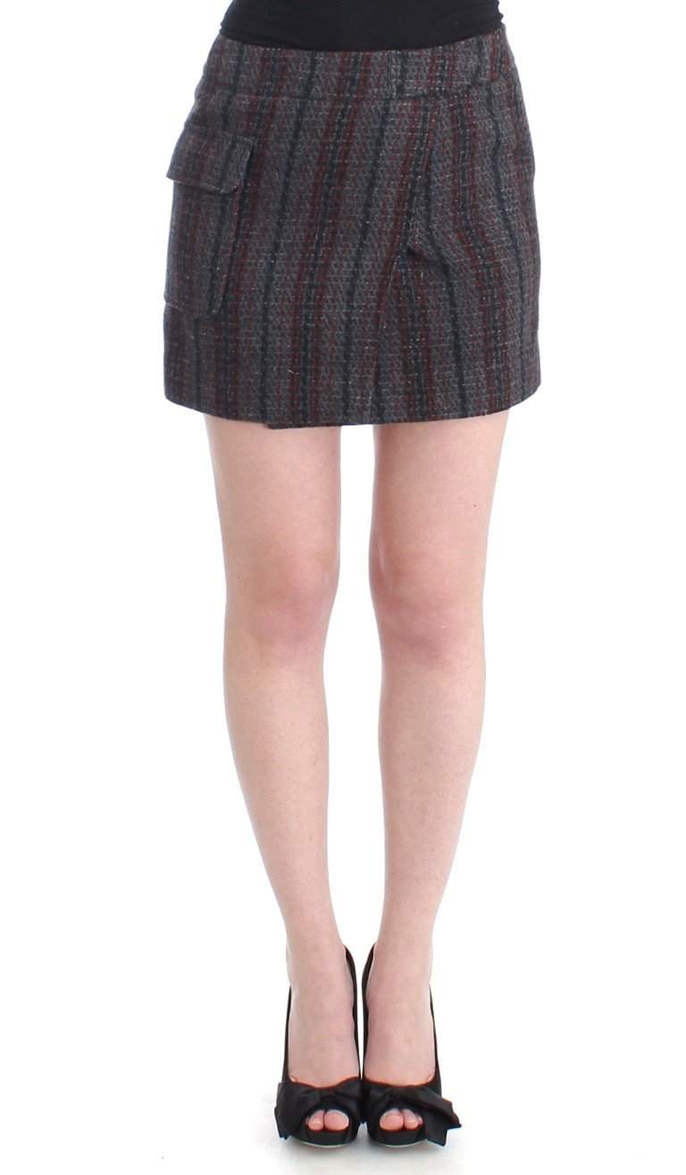 COSTUME NATIONAL C’N’C   Wool Mini Skirt #women, Catch, Costume National, feed-agegroup-adult, feed-color-gray, feed-gender-female, feed-size-IT40|S, Gender_Women, Gray, IT40|S, Kogan, Skirts - Women - Clothing at SEYMAYKA