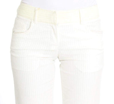 ERMANNO SCERVINO Women   Striped Straight Fit Pants #women, Catch, Ermanno Scervino, feed-agegroup-adult, feed-color-white, feed-gender-female, feed-size-IT42|M, Gender_Women, IT42|M, Jeans & Pants - Women - Clothing, Kogan, White at SEYMAYKA