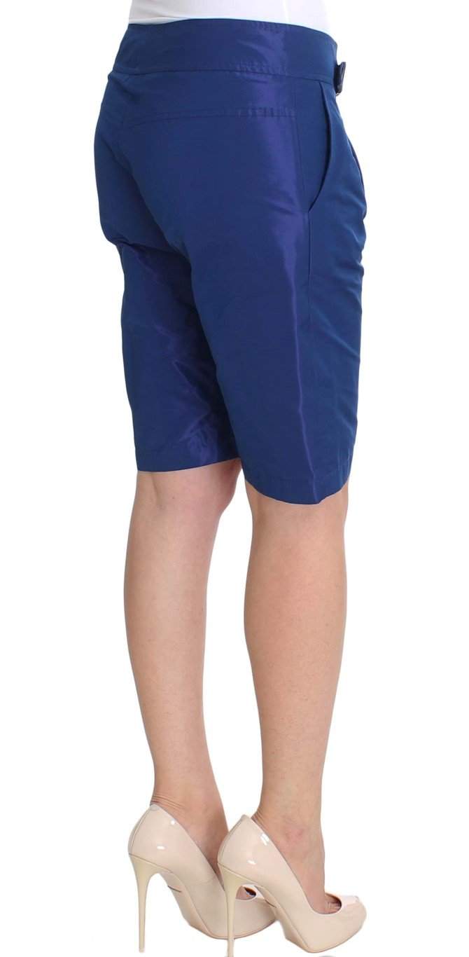 ERMANNO SCERVINO Women   Above Knees Bermuda Shorts #women, Blue, Catch, Ermanno Scervino, feed-agegroup-adult, feed-color-blue, feed-gender-female, feed-size-IT40|S, Gender_Women, IT40|S, Kogan, Shorts - Women - Clothing at SEYMAYKA