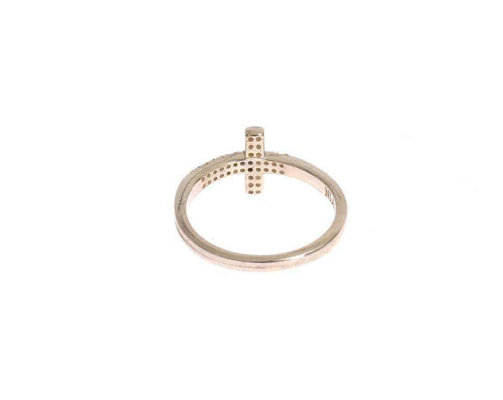 Nialaya Silver CZ Cross 925 Ring #women, Catch, EU49 | US5, EU52 | US6, EU54 | US7, EU56 | US8, feed-agegroup-adult, feed-color-silver, feed-gender-female, feed-size-EU49 | US5, feed-size-EU52 | US6, feed-size-EU54 | US7, feed-size-EU56 | US8, Gender_Women, Kogan, Nialaya, Rings - Women - Jewelry, Silver at SEYMAYKA