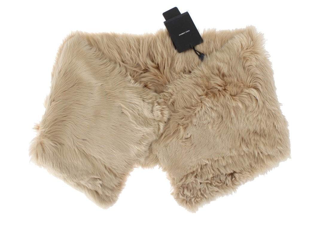 Dolce & Gabbana  Beige Alpaca Collar Scarf #women, Beige, Brand_Dolce & Gabbana, Catch, Dolce & Gabbana, feed-agegroup-adult, feed-color-beige, feed-gender-female, feed-size-IT40 | XS, Gender_Women, IT40 | XS, Kogan, Scarves - Women - Accessories at SEYMAYKA