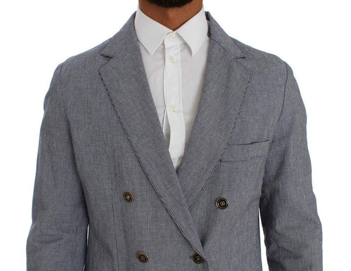 Master Coat Blue Double Breasted Regular Fit Blazer #men, Blazers - Men - Clothing, Blue, feed-agegroup-adult, feed-color-Blue, feed-gender-male, feed-size-IT50 | L, IT50 | L, Master Coat at SEYMAYKA