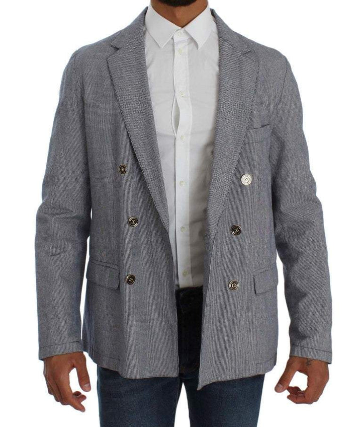 Master Coat Blue Double Breasted Regular Fit Blazer #men, Blazers - Men - Clothing, Blue, feed-agegroup-adult, feed-color-Blue, feed-gender-male, feed-size-IT50 | L, IT50 | L, Master Coat at SEYMAYKA