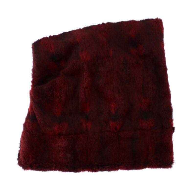 Dolce & Gabbana  Bordeaux Hamster Fur Crochet Hood Scarf Hat #women, Bordeaux, Brand_Dolce & Gabbana, Catch, Dolce & Gabbana, feed-agegroup-adult, feed-color-bordeaux, feed-gender-female, feed-size-OS, Gender_Women, Hats - Women - Accessories, Kogan, Scarves - Women - Accessories at SEYMAYKA