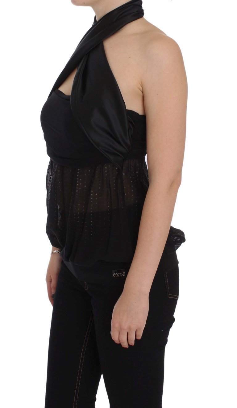 Exte Neck Wrap Top Blouse #women, Black, Catch, Exte, feed-agegroup-adult, feed-color-black, feed-gender-female, feed-size-IT40|S, feed-size-IT42|M, feed-size-IT44|L, Gender_Women, IT40|S, IT42|M, IT44|L, Kogan, Tops & T-Shirts - Women - Clothing at SEYMAYKA