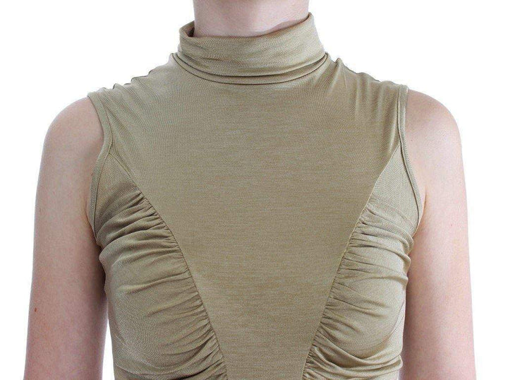 Exte Gold Turtleneck Top Blouse #women, Catch, Exte, feed-agegroup-adult, feed-color-gold, feed-gender-female, feed-size-IT44 | M, Gender_Women, Gold, IT44 | M, Kogan, Tops & T-Shirts - Women - Clothing at SEYMAYKA