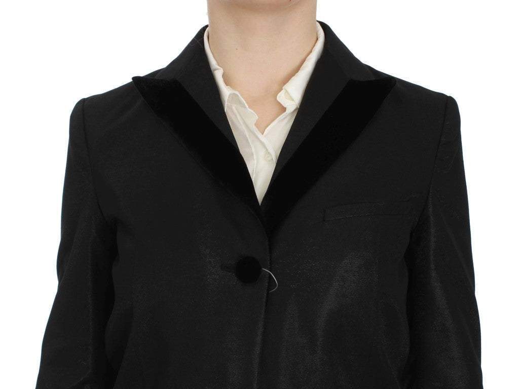 Exte Black One Button Three Piece Suit #women, Black, Exte, feed-color-Black, feed-gender-adult, feed-gender-female, IT42|M, Suits & Blazers - Women - Clothing at SEYMAYKA