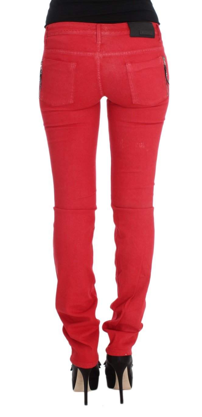 COSTUME NATIONAL C’N’C   Cotton Blend Super Slim Fit Jeans #women, Catch, Costume National, feed-agegroup-adult, feed-color-red, feed-gender-female, feed-size-W24, feed-size-W27, feed-size-W28, feed-size-W29, Gender_Women, Jeans & Pants - Women - Clothing, Kogan, Red, W24, W27, W28, W29, W31 at SEYMAYKA