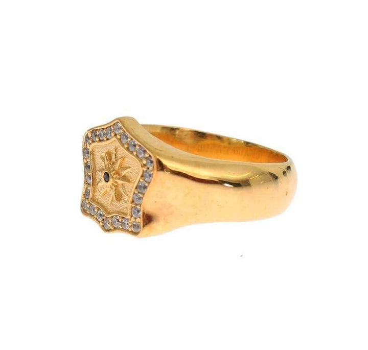 Nialaya Gold Plated 925 Sterling Silver Ring #men, Catch, EU58 | US9, EU60 | US10, EU63 | US11, EU66 | US12, feed-agegroup-adult, feed-color-gold, feed-gender-male, feed-size-EU58 | US9, feed-size-EU63 | US11, feed-size-EU66 | US12, Gender_Men, Gold, Kogan, Nialaya, Rings - Men - Jewelry at SEYMAYKA